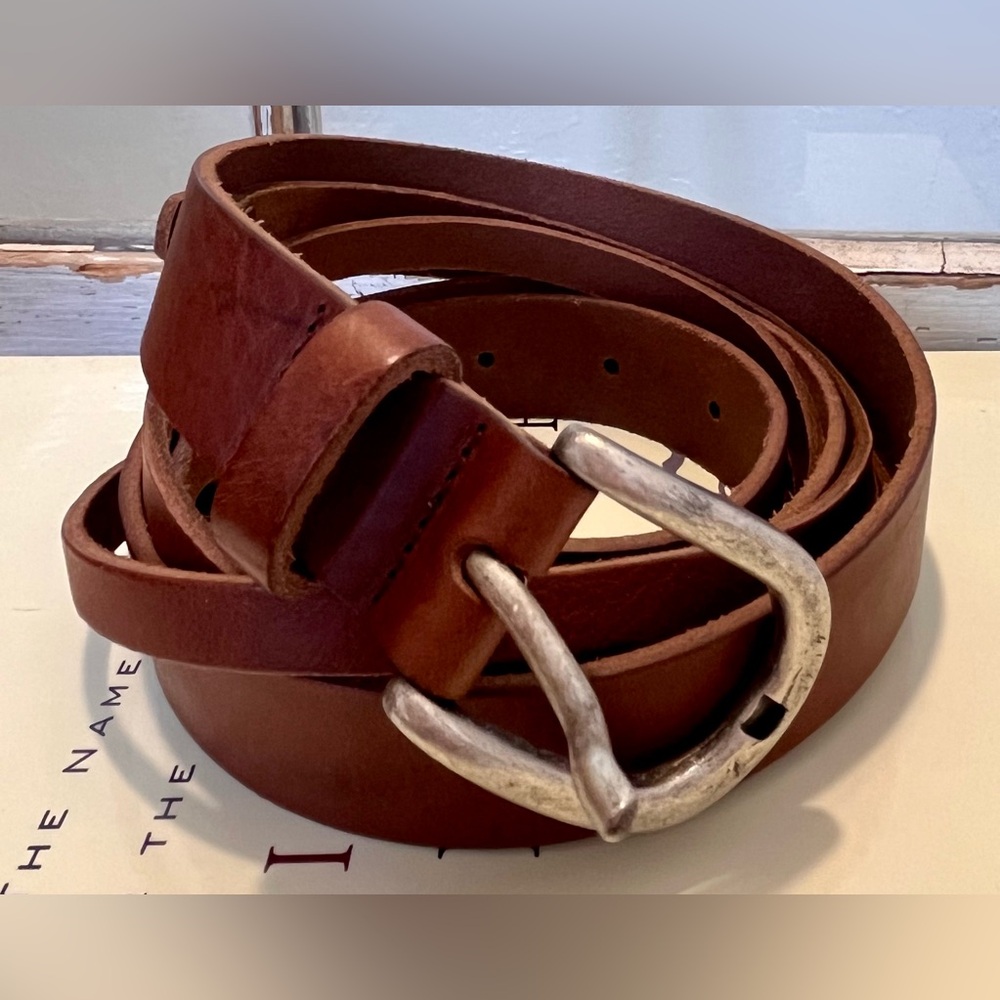 GARNET HILL LEATHER BOHO BELT